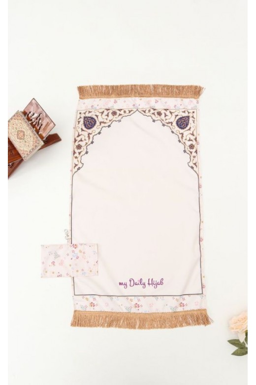 Sajadah Travel Azzura Rumbai Creme
